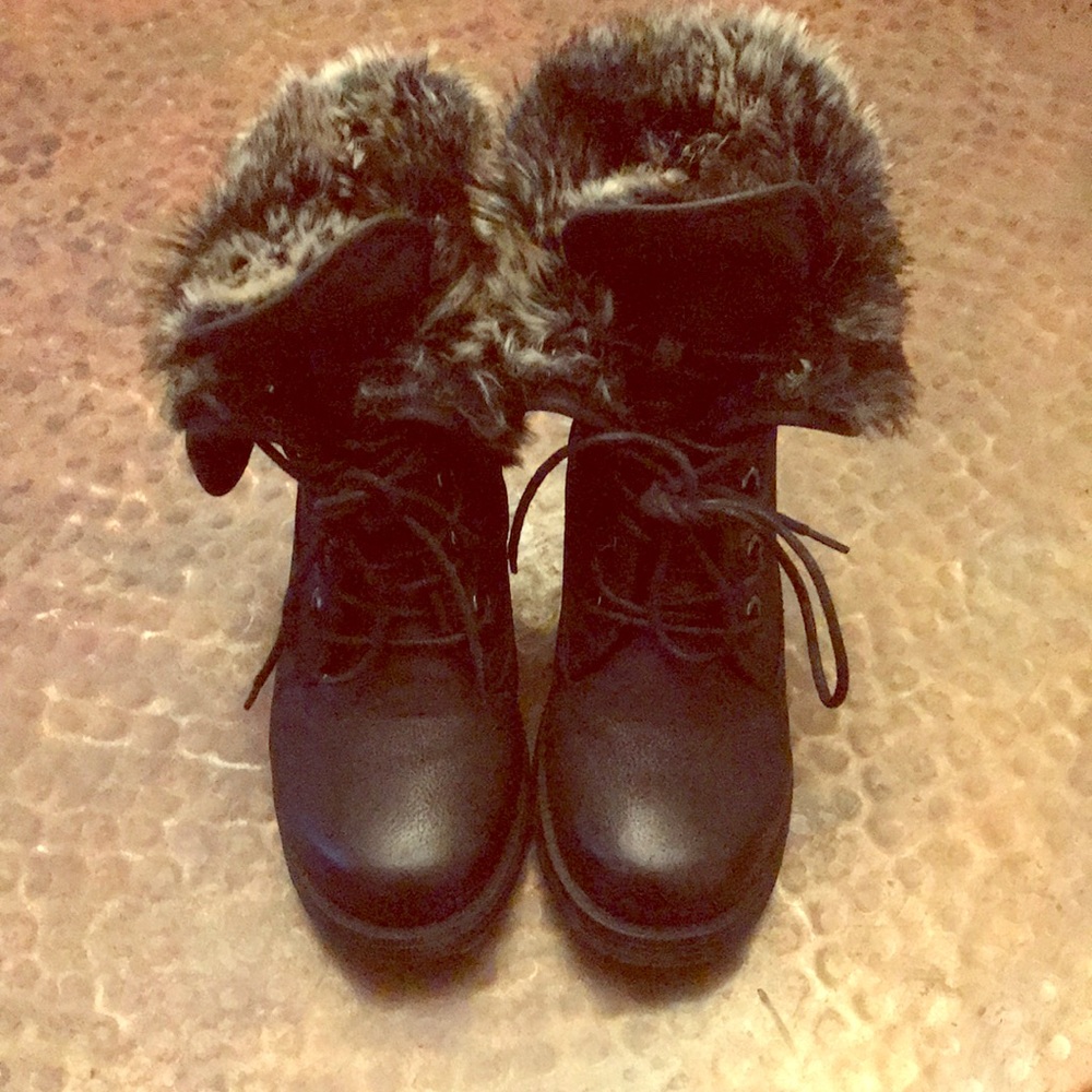 Furry boots
